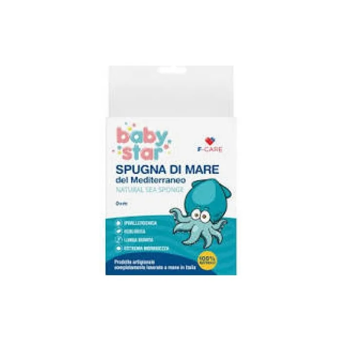 Babystar Natural Sea Sponge 12cm - Perfect For Bathing