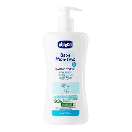 Chicco Baby Moments No Tears Body Wash with Natural Formula for 0+ Months