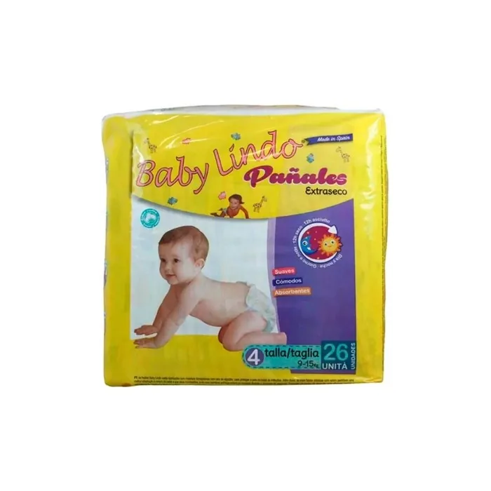 Baby Lindo Baby Lindo Diapers T4 915 Kg 26 Units