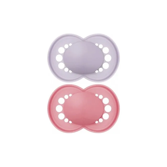 Mam 2 Soothers Original Tendance 6 Months+ Mallow and Pink