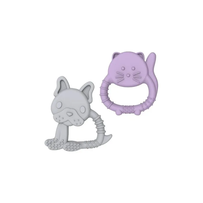 Melii Baby Teethers 100% Food Grade Silicone with Multiple Soft Textures