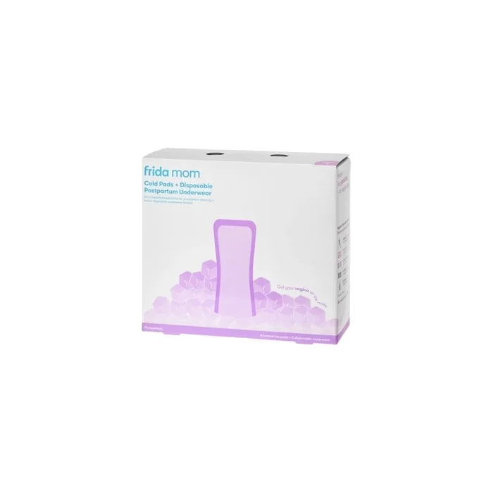 Frida Mom Cold Pads Postpartum Cooling Inserts 8 Pieces + Disposable Underwear 2 Pieces