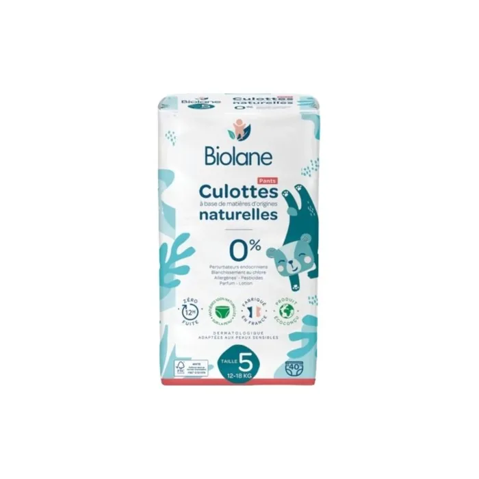 Biolane Natural Panties Size 5 for 12-18 Kg - Pack of 40