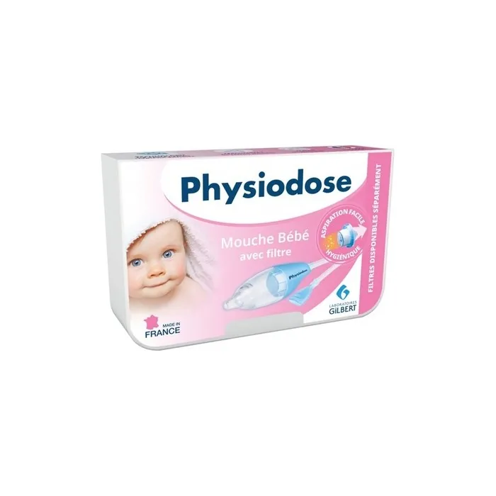 Gilbert Physiodose Baby Bow Tie with Filter - Ideal Solution to Clean Baby's Nose
