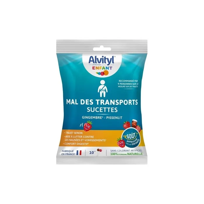 Alvityl Mal Des Transports 10 Sucettes
