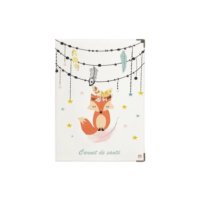 Color Pop Children's Health Book Bohemian Fox Print Made in France PVC
