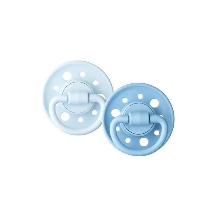 Dodie Gaia Round Pacifiers for Babies 0-6 Months Blue