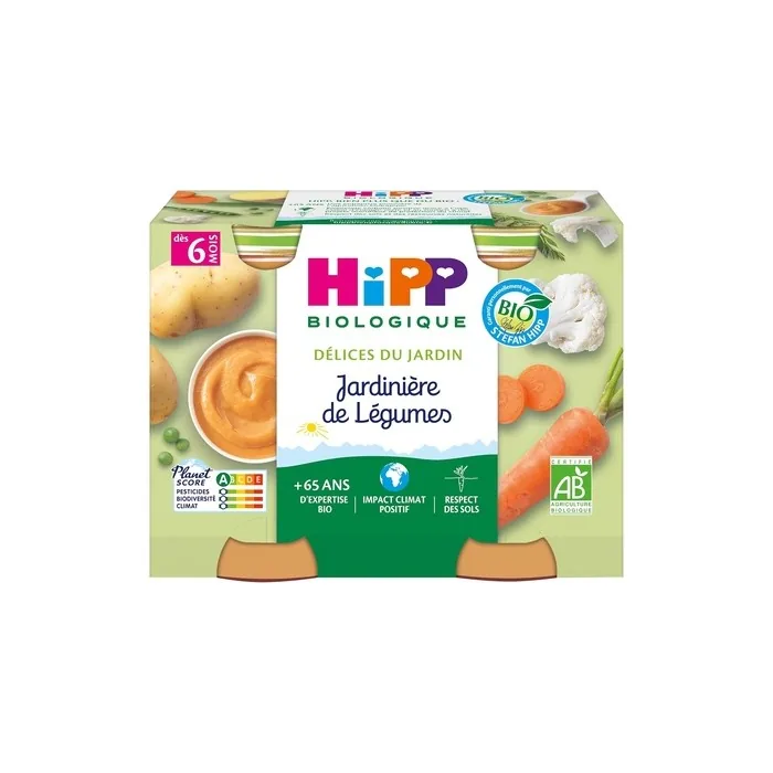 Hipp Organic Flower Box for Vegetables Pots 2 x 190g - Pack of 2