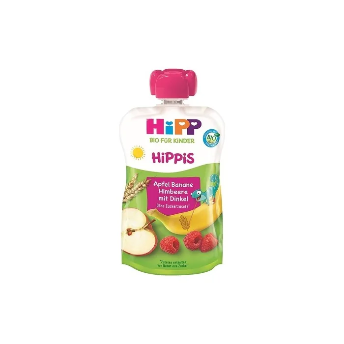 HiPP Whole Grain Apple-Banana-Raspberry with Ingo Igel 100g