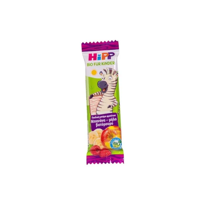 Hipp Children's Bar With Raspberry Banana Apple Flavor 23g