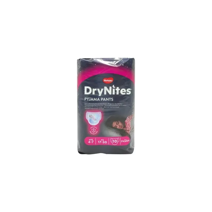 Huggies Drynites Drynites Pyjama Pants For Girls Size Medium 47 Years 10 Units