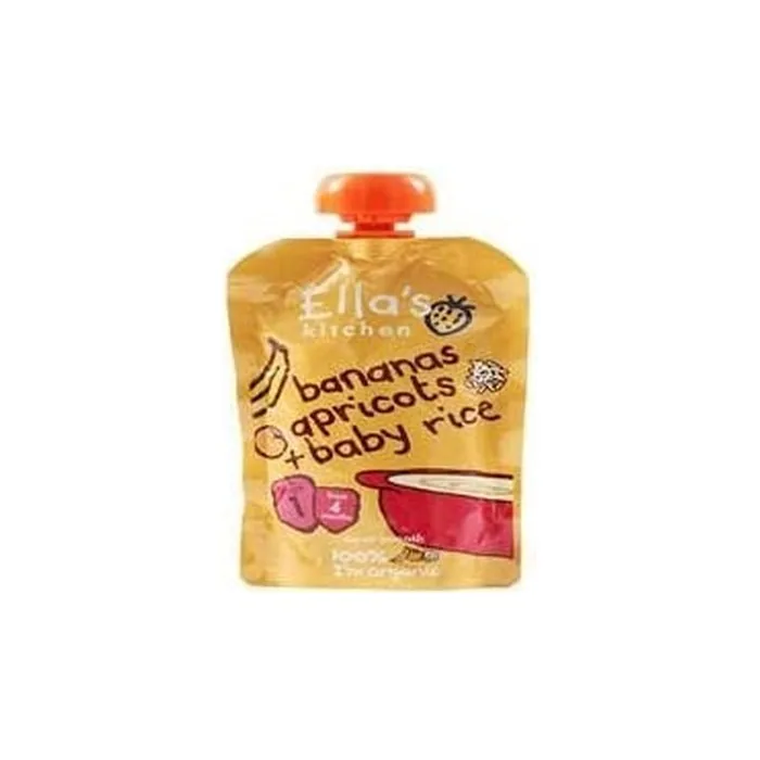 Ellas Kitchen S1 Baby Rice Banana & Apricot 120g X 9 Pack Of 9