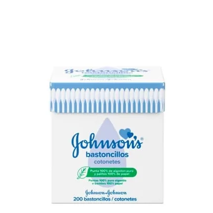 Johnson's Baby Cotton Buds Box 200 Units Perfect For Gentle Cleaning