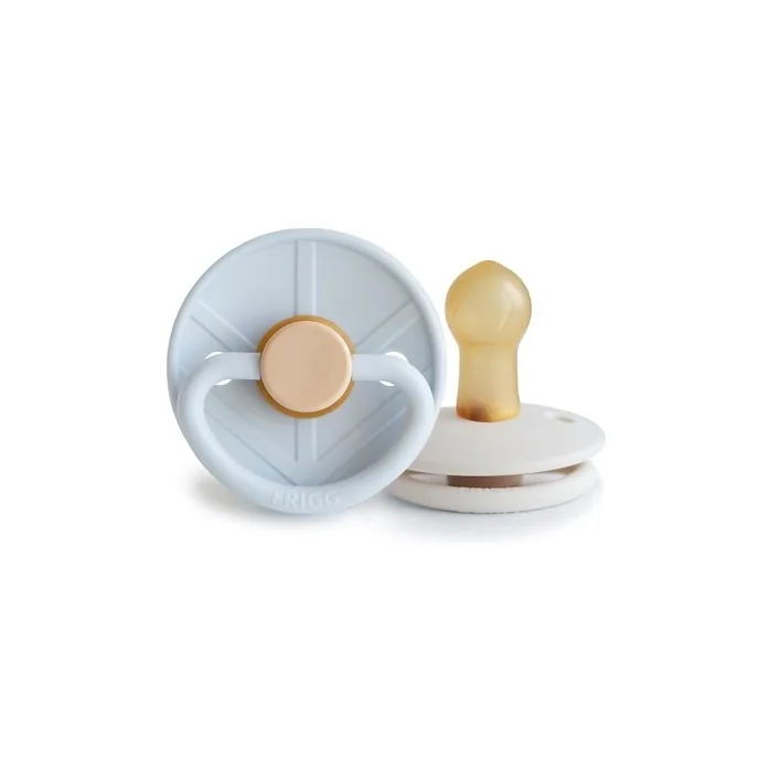 Frigg Little Viking Latex Pacifiers Natural Rubber BPA-Free - Pack of 2
