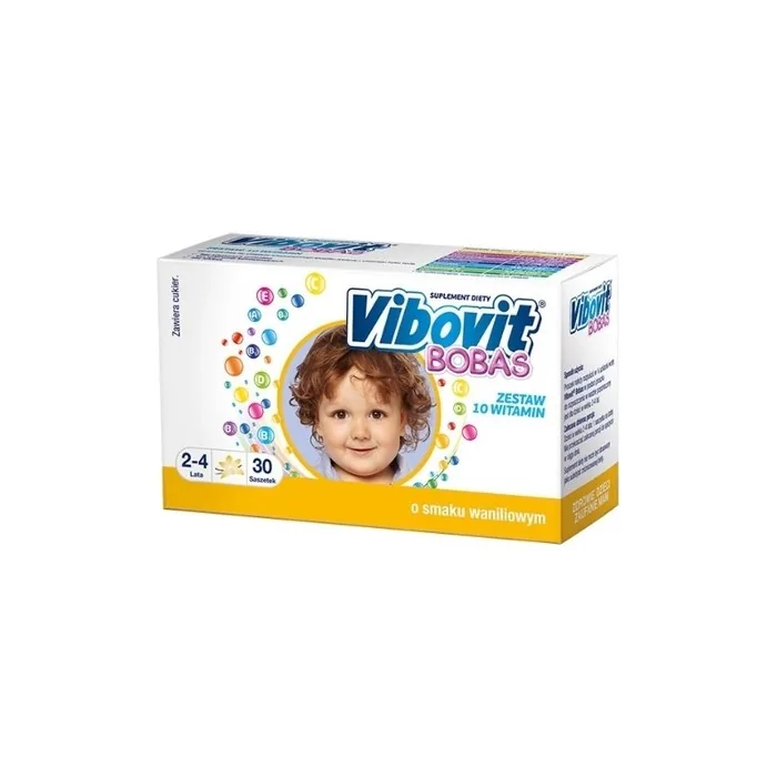 Vibovit Bobas Vanilla Flavour For Children Aged 2 To 4 Years 30 Sachets