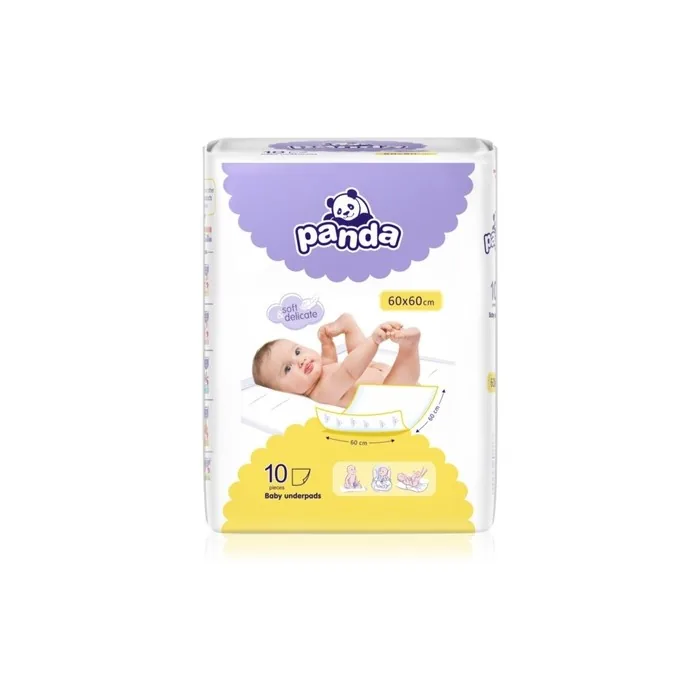 Bella Disposable Panda Changing Mat 60x60cm Pack Of 10