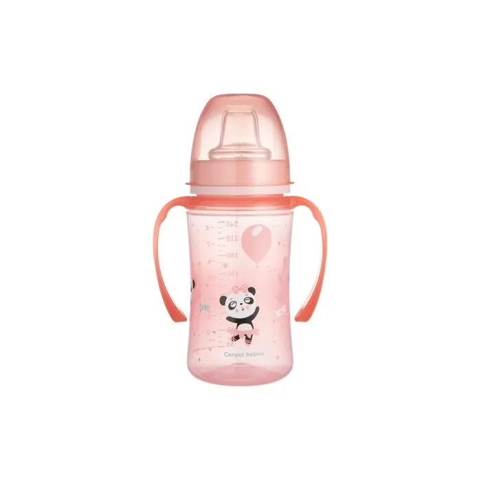 Canpol Babies Exotic Animals Bicchiere Salvagoccia 6 Months Pink 240 Ml