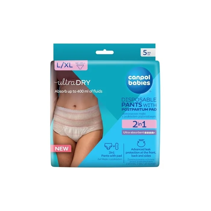 Canpol Babies Breathable Postpartum Underwear 2 In 1 With Insert Lxl