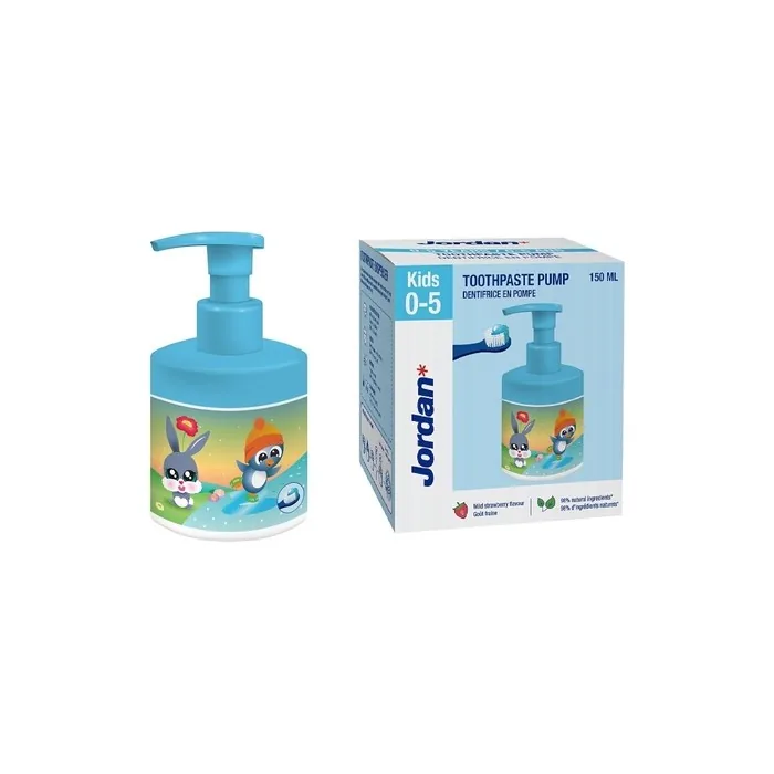 Jordan Kids Toothpaste Pump 150ml Strawberry