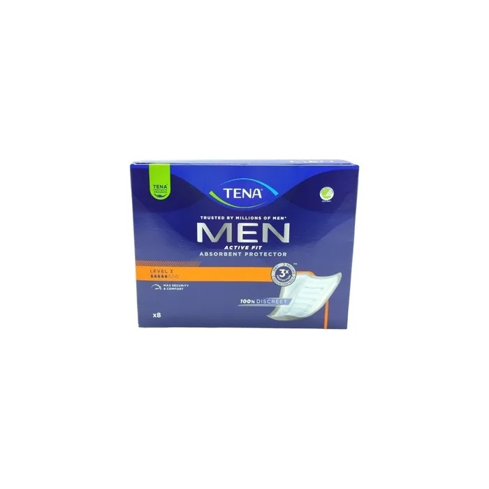 Tena Men Absorbent Display Screen Level 3 Pads 8 Pieces