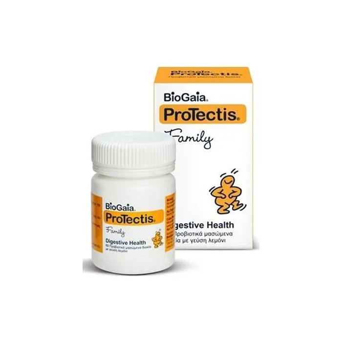 Biogaia Protectis Family Lemon Flavor 60 Chewable Tablets