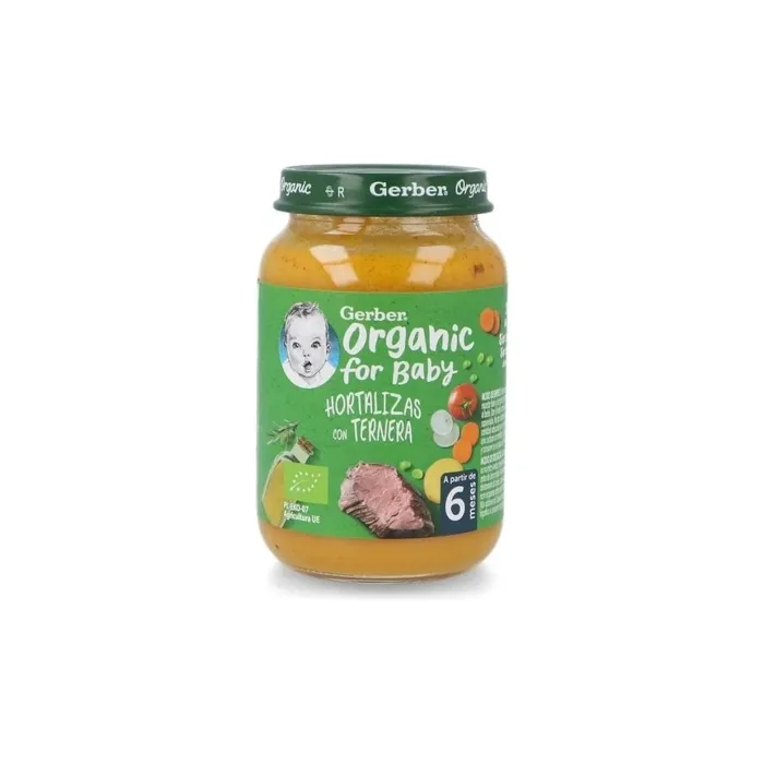 Gerber Organic Vegetables Veal 190g