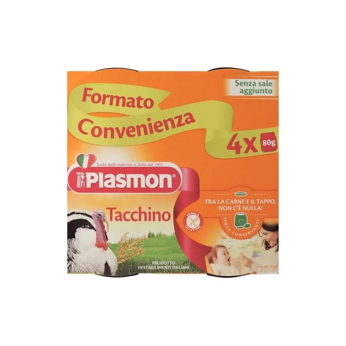 Plasmon Homogenized Turkey Meat 80g - Pack of 4
