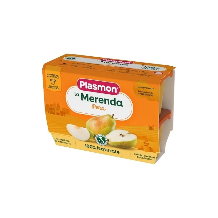Plasmon Children's Fruit Pear 4x100g