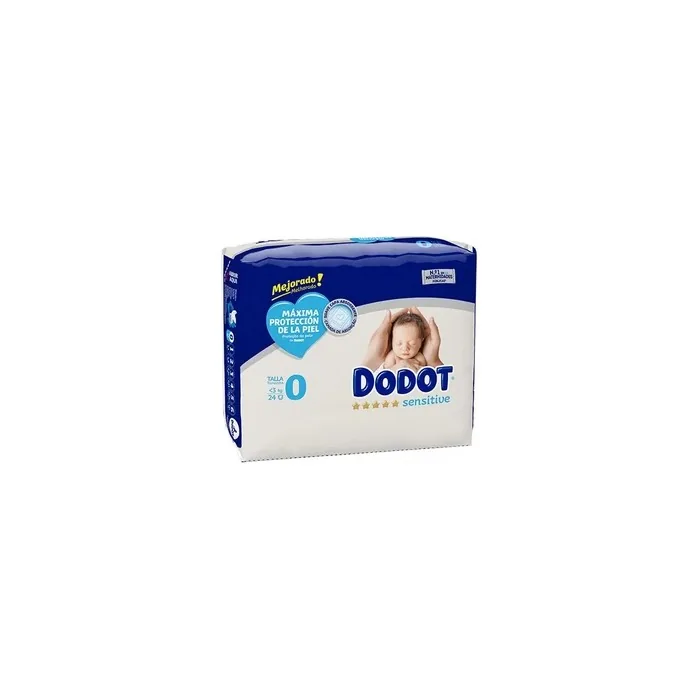 Dodot Dodot Sensitive R Newborn 025 Kg 24 Units