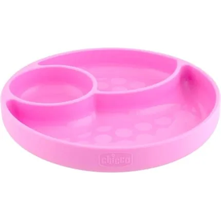 Chicco Silicone Suction Cup Plate for Babies - Soft and Durable