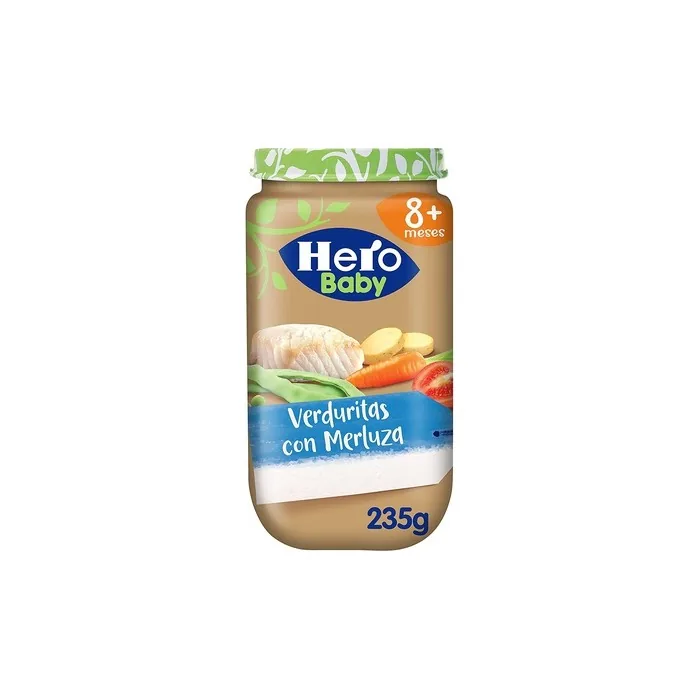 Tarrito Hero Verduritas Al Vapor Con Merluza 235gr +8meses