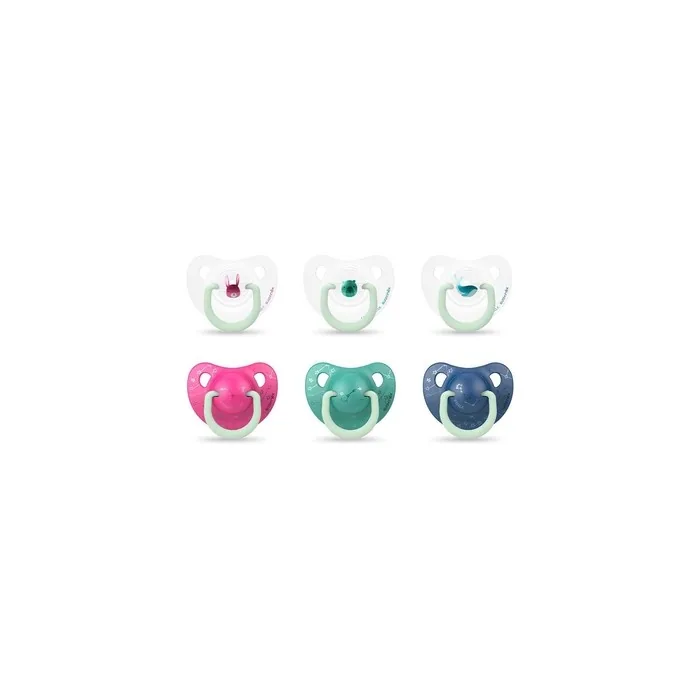 Nachtschnuller Tet.Anato. Silikon 0-6m - Pack of 2