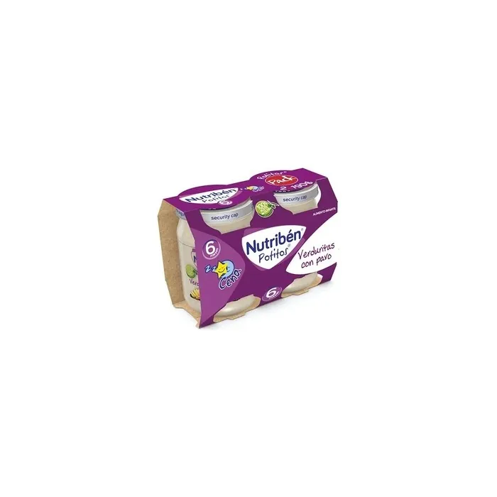 Nutriben Nutriben Nutribn Potito Dinner Bipack Vegetables With Turkey 2x 190g