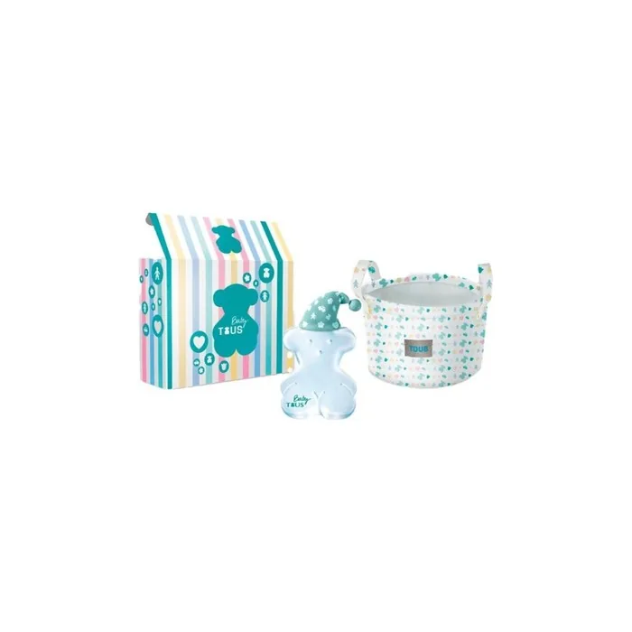 Tous Set Baby Eau De Cologne Spray 100ml With Bathroom Basket
