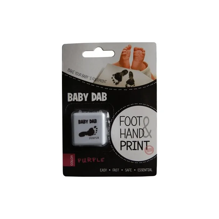 Baby Dab Foot and Hand Print Color Purple