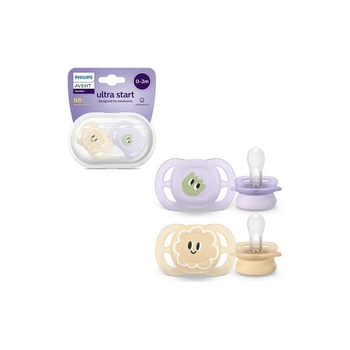 Philips Avent Ultra Start Orthodontic Soothers for Newborns