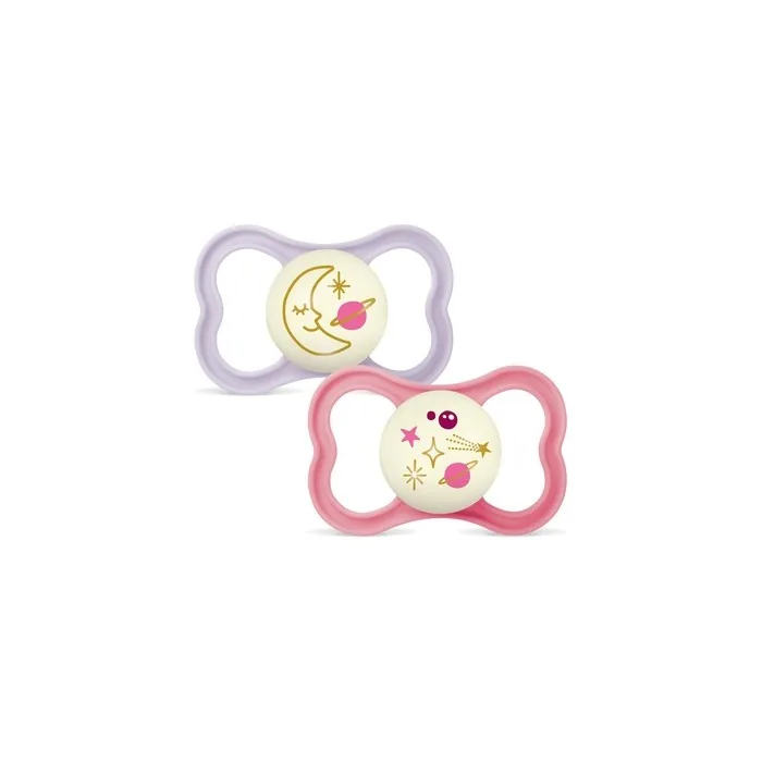 Mam Air Night Pacifier 16 Months Animal Print 2 Units