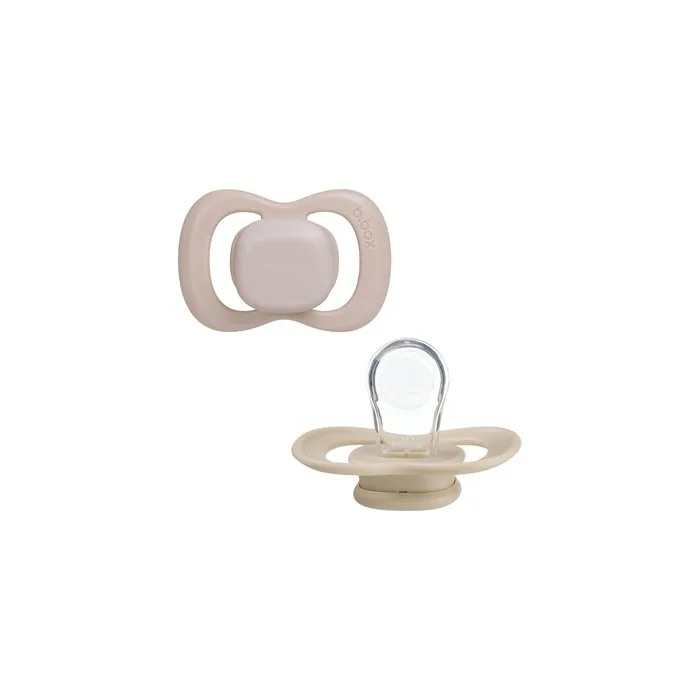 Bbox Silicone Pacifiers 6 Months 2 Pieces In Blushlatte