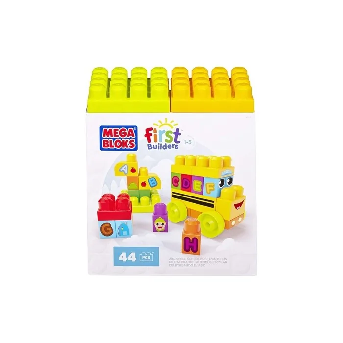 Mattel Mega Bloks First Builders Dbk84 Abc Letters Bus
