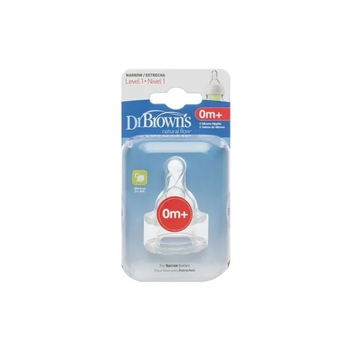 Dr Brown's Level 1 Standard Teat Options - 2 Pieces
