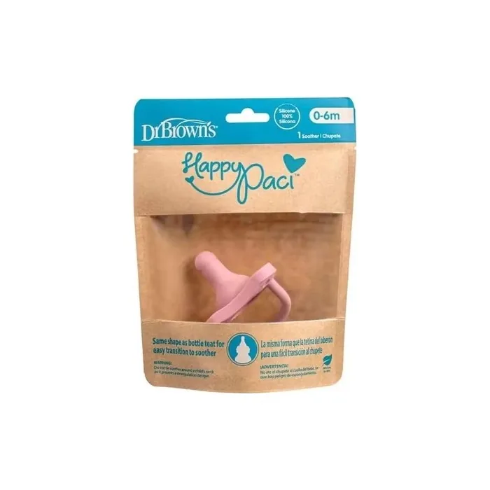 Happypaci Silicone Pacifier 0 Months Pink