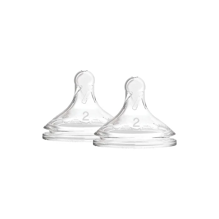 Dr. Brown's Options+ Silicone Level 2 Teat 3 Months White 2 Count