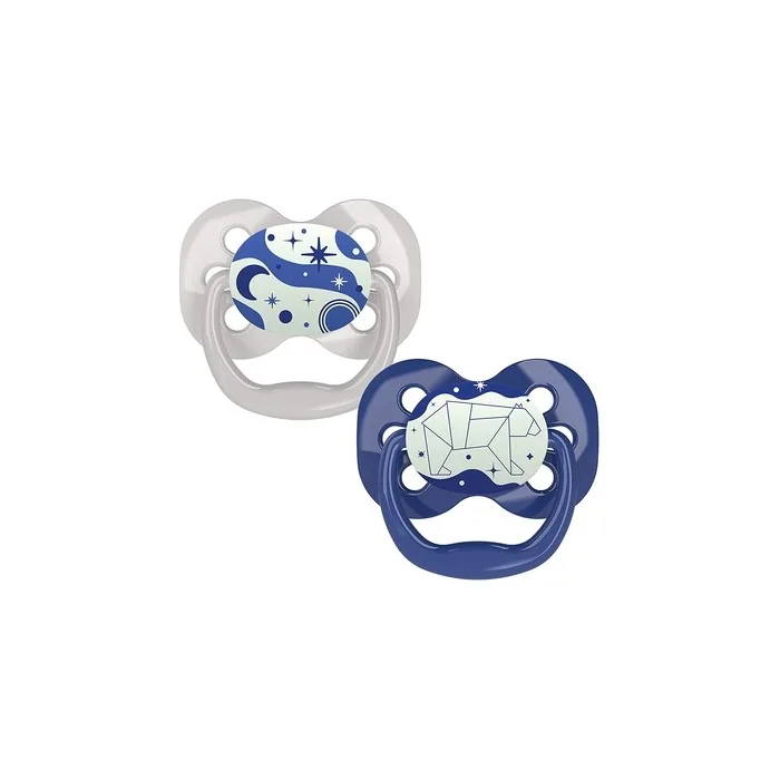 Dr Brown's Advantage Pacifier, Glow In The Dark Blue 0-6 Months