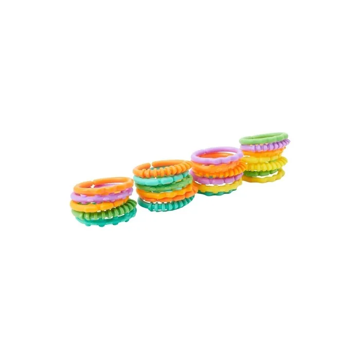 Bright Starts Lots of Links Rings Toys for Stroller or Carrier Seat BPA-Free