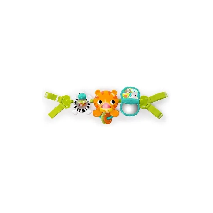 Bright Starts, 9005 Tiger Stroller Chain With Lights, 4 Melodies, Mirror And