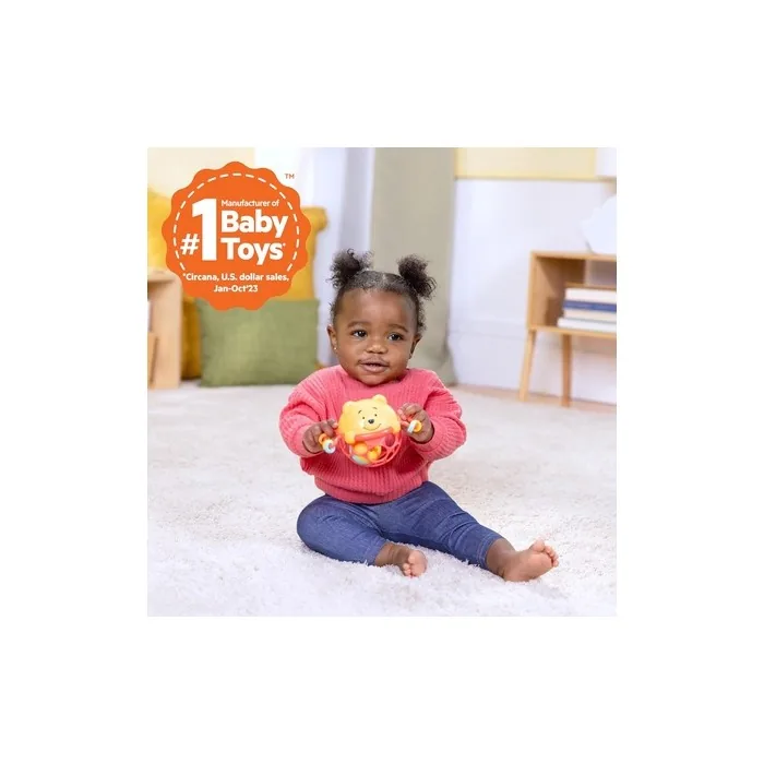 Disney Baby Winnie The Pooh Jingle & Shake Rattle Toy by Bright Starts