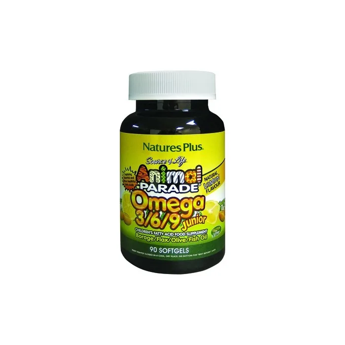 Natures Pl Animal Parade Omega 3-6-9 Junior 90 Perlas