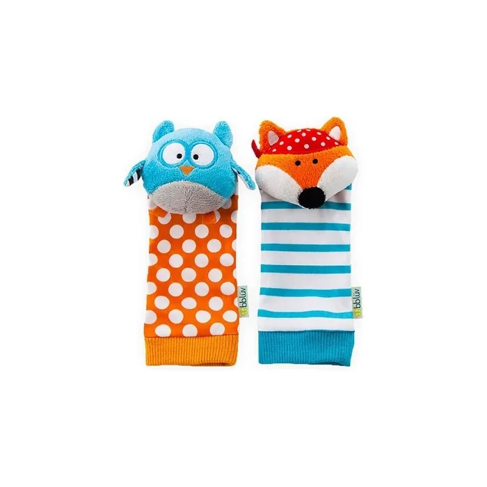 Bbluv Duo Foot Finders Fun and Colorful Baby Developmental Socks
