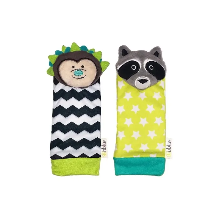 Bbluv Duo Foot Finders Fun and Colorful Baby Developmental Socks