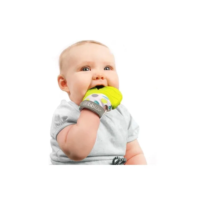 Bblv B0150L GLV Teething Glove Unisex Green